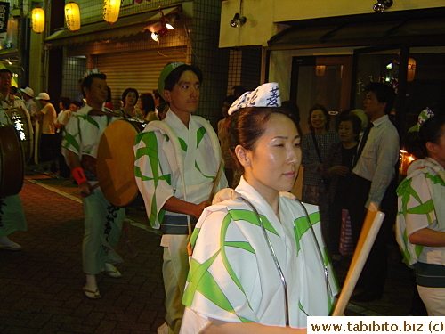 A serious-looking performer