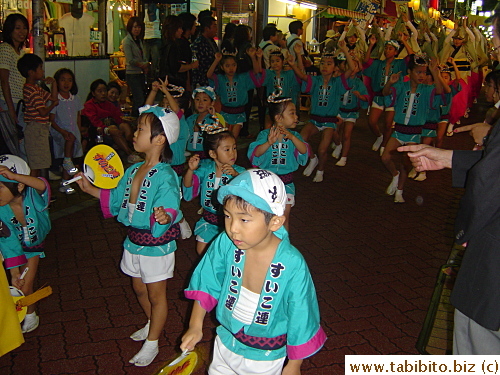 Kids lead the way for the next group of dancers
