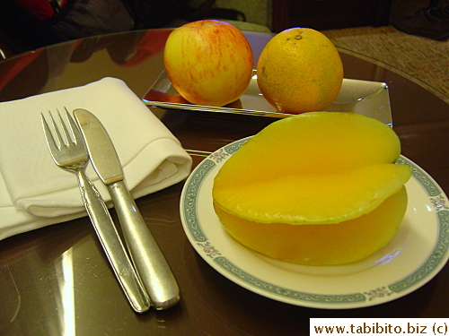 Our complimentary fruit 