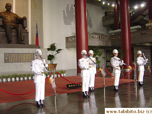 Flipping and twirling of the bayonets