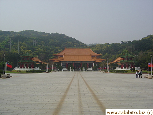 Spacious open area in front of Martyr's Shrine