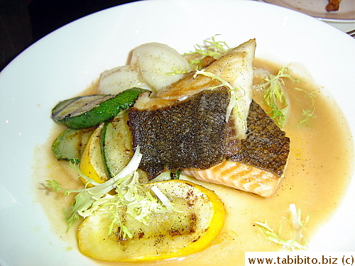 KL's Seabass and Salmon with Grilled Veggies
