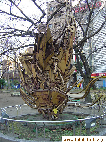 Found this piece of art made from junk