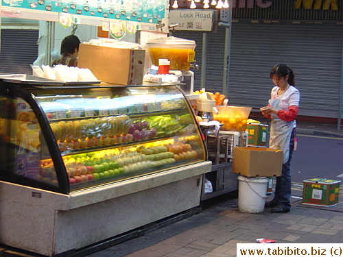 They also sell freshly squeezed juices