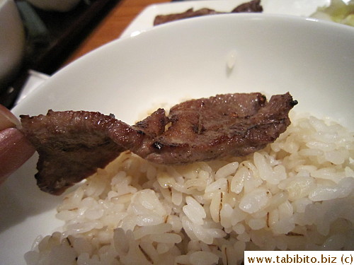 and very very aromatic and smoky from the charcoal