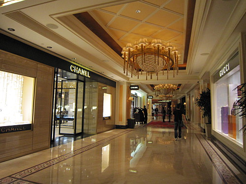 Lots of brand name stores