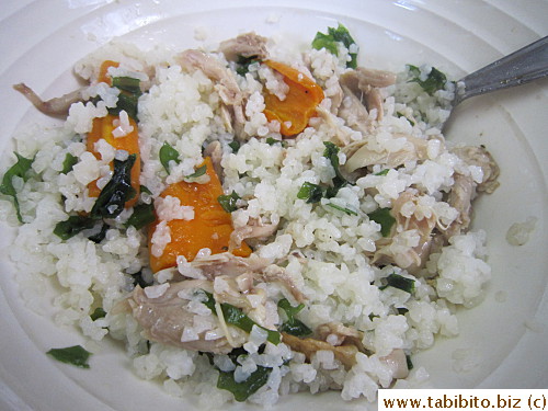 We ate it with roasted veggies and chicken