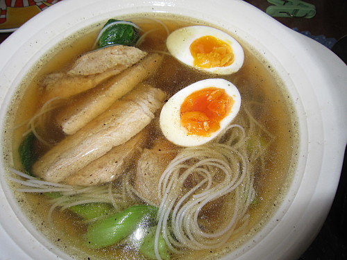 Ate it with noodles